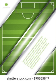 Soccer ball brochure, vector illustration