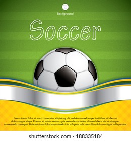 Soccer ball brochure.Vector