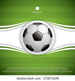 Soccer ball brochure.Vector