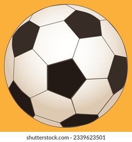 pelota de fútbol con hexágonos marrones y blancos