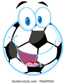 Soccer Ball Cartoon Character