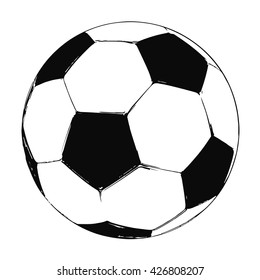 Soccer Ball Cartoon Handdrawn Illustration Vector Stock Vector (Royalty ...