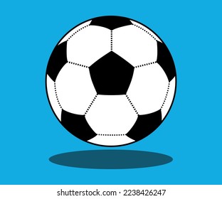 Caricatura de Soccer Ball Diseño de vectores de ilustración 