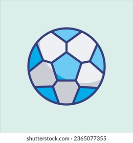 Soccer Ball Cartoon Vector Illustration Isolated