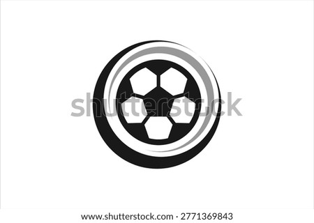 the soccer ball circle logo