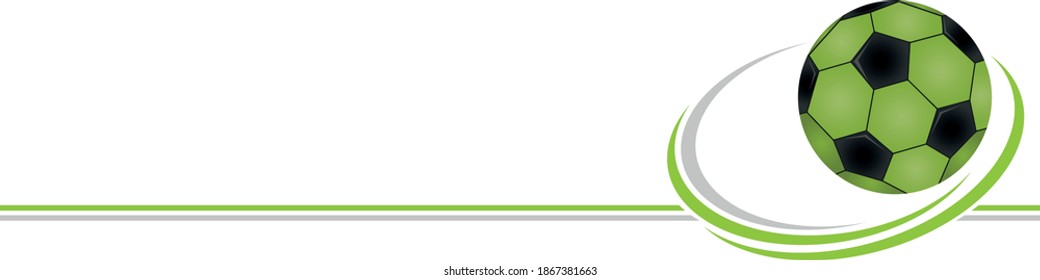 Soccer ball and circles, soccer ball and sport background