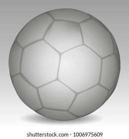 Soccer Ball With Classic Design Isolated On White Background. football Ball Isolated On White Background Vector Illustration