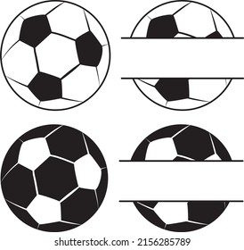 Soccer Ball clipart bundle vector