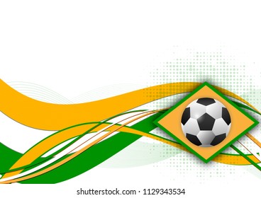 Soccer ball design element vector abstract background