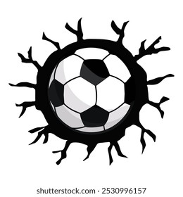 Soccer Ball Design silhouette, Football Design with name tag box