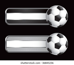 Banner mit Schachbrettbildern für Fußball