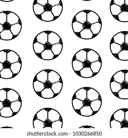 soccer ball equipment seamless pattern