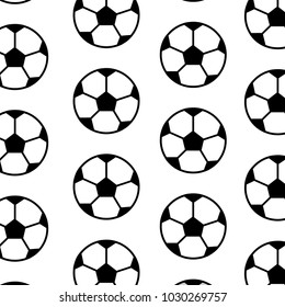soccer ball equipment seamless pattern