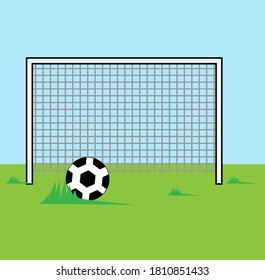 Soccer Ball Field Goal Vector Stock Vector (Royalty Free) 1810851433 ...