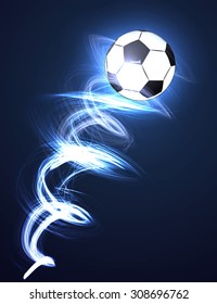 Soccer ball in fire