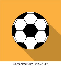 soccer ball. Flat design