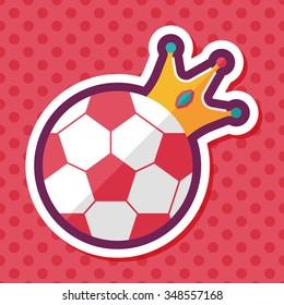 soccer ball flat icon with long shadow,eps10