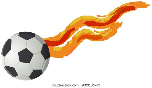 La pelota de fútbol vuela después de un fuerte rastro de hojas de golpe, la pelota de cuero blanco y negro para jugar al fútbol con fondo blanco. Objeto esférico de fútbol con parches, equipo deportivo para jugar partido de fútbol