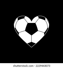 Soccer Ball or Foot Ball Lover Icon Symbol for Art Illustration, Apps, Website, Pictogram, T-Shirt, News, Or Graphic Design Element. Vector Illustration