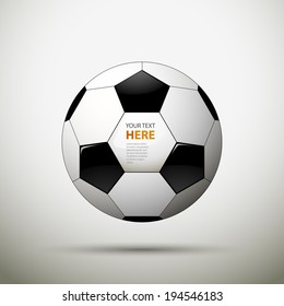 Soccer ball, football.
