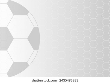 Soccer Ball or Football Background. Football championship. Soccer Banner Template for Poster. Vector Illustration. 