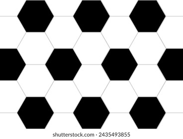 Soccer Ball or Football Background. Football championship. Soccer Banner Template for Poster. Vector Illustration. 