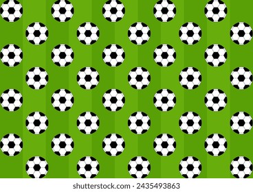 Soccer Ball or Football Background. Football championship. Soccer Banner Template for Poster. Vector Illustration. 