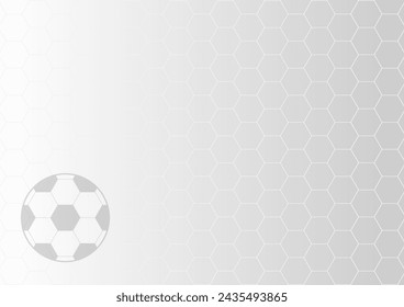Soccer Ball or Football Background. Football championship. Soccer Banner Template for Poster. Vector Illustration. 