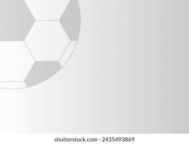 Soccer Ball or Football Background. Football championship. Soccer Banner Template for Poster. Vector Illustration. 