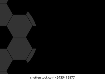 Soccer Ball or Football Background. Football championship. Soccer Banner Template for Poster. Vector Illustration. 
