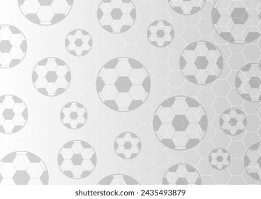 Soccer Ball or Football Background. Football championship. Soccer Banner Template for Poster. Vector Illustration. 