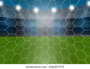 Soccer Ball or Football Background. Football championship. Soccer Banner Template for Poster. Vector Illustration. 
