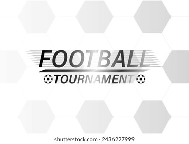 Soccer Ball or Football Background. Football championship. Soccer Banner Template for Poster. Vector Illustration. 