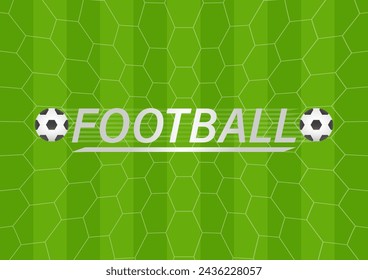 Soccer Ball or Football Background. Football championship. Soccer Banner Template for Poster. Vector Illustration. 