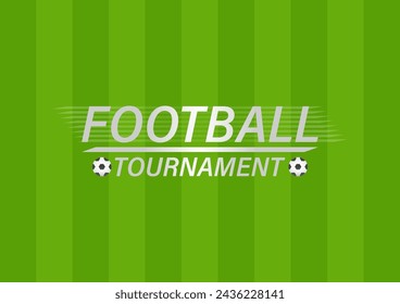 Soccer Ball or Football Background. Football championship. Soccer Banner Template for Poster. Vector Illustration. 