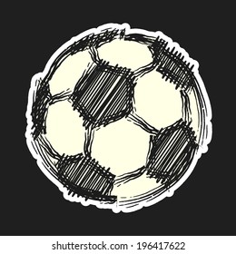 Soccer ball. Football background. Vector illustration. Eps8