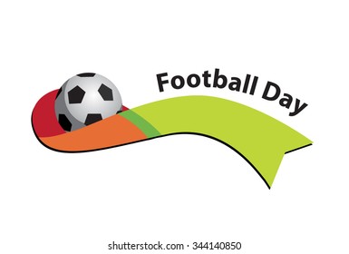 Soccer ball. Football Day vector banner.