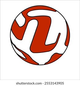 Soccer ball or football flat icon for sports apps and websites. Vector illustration.