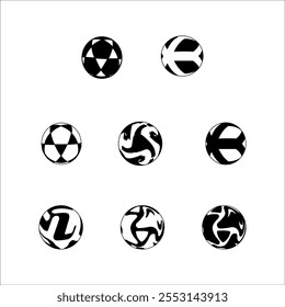 Soccer ball or football flat icon for sports apps and websites. Vector illustration.