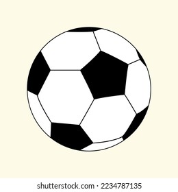  Soccer ball. Football Soccer ball icon. Flat illustration.