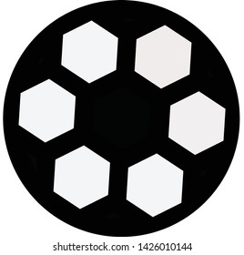 soccer ball football icon vector