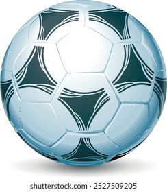 balón de fútbol, fútbol aislado sobre fondo blanco, balón de fútbol de cuero, ilustración de balón de fútbol para el Web, arte de plantilla de diseño de Vector de fútbol.