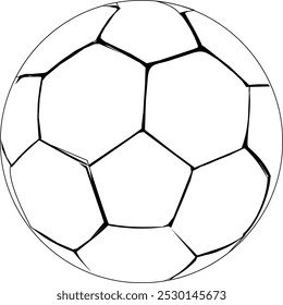 soccer ball, Football isolated on white Background, leather soccer ball, Soccer ball illustration for the web, Football Vector Design templet art.