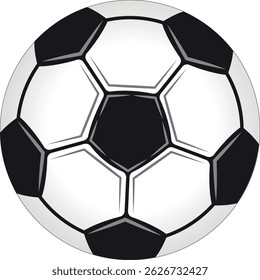bola de futebol, Futebol isolado no fundo branco, bola de futebol de couro, bola de futebol ilustração para a web