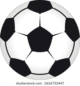 bola de futebol, Futebol isolado no fundo branco, bola de futebol de couro, bola de futebol ilustração para a web