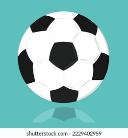 Soccer ball for football play game theme