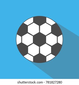 soccer ball football sport icon for tournaments and world events vector eps10 