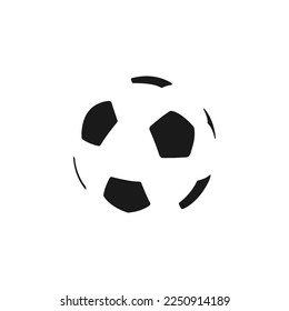 Soccer ball. Football ball. Sports equipment, logo. Vector illustration