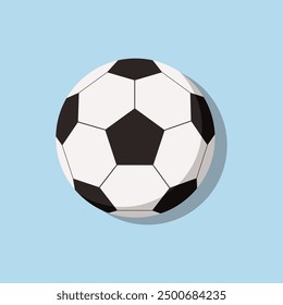 Balón de fútbol. Fútbol. Pelota deportiva. Ilustración vectorial