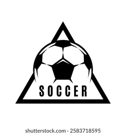 Soccer ball football tournament or club icons. Symbol or emblem. vector illustration